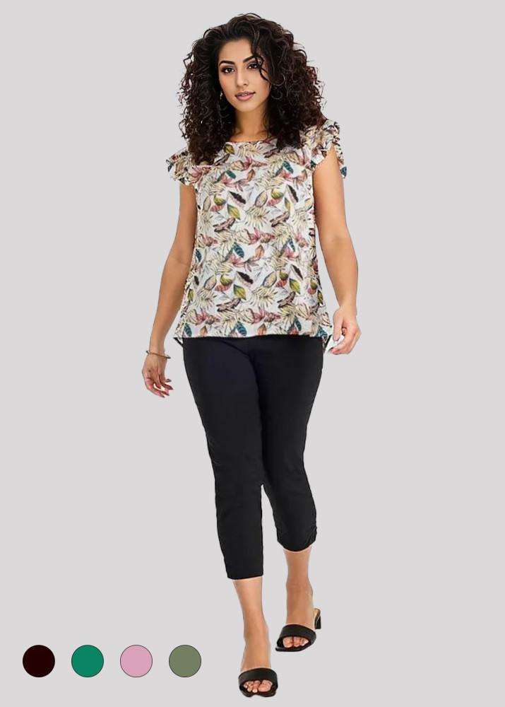 Ladies Crop Leg Capri Pant