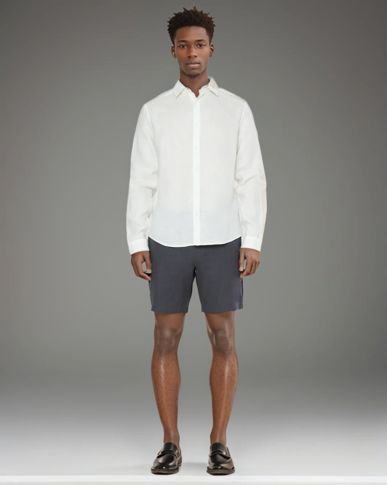 Cotton Linen Long Sleeve Shirt