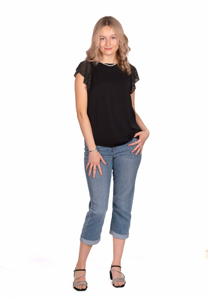 Black Glitters Tops